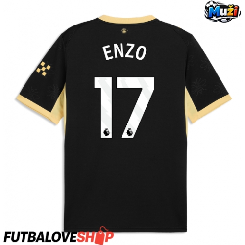 Dres Manchester City Enzo Fernandez #17 Preč 2026-27 Krátky Rukáv